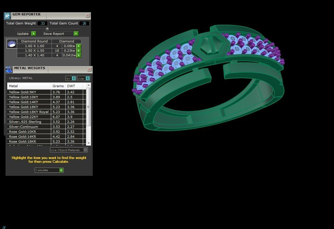 Wedding Engagement Rings 3dm STL OBJ FBX Renders Details 3D print model_5