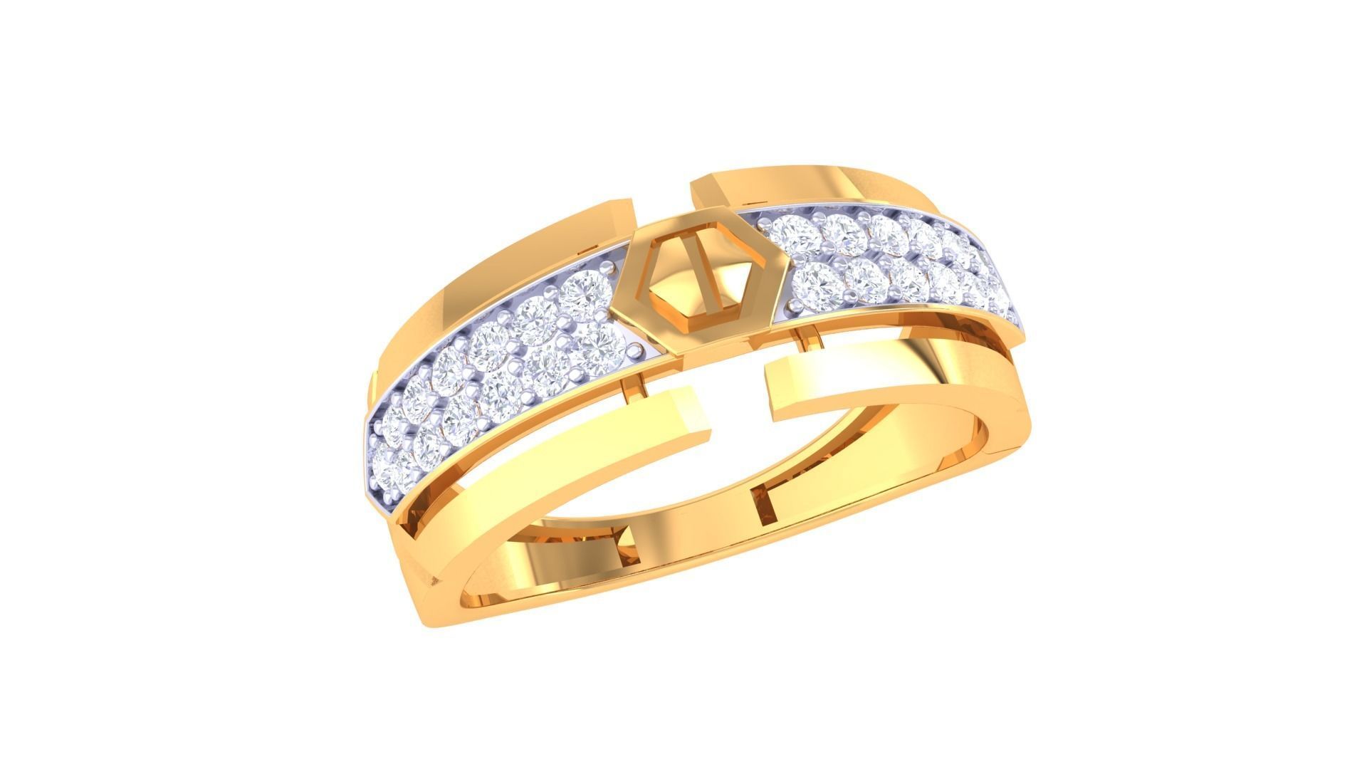 Wedding Engagement Rings 3dm STL OBJ FBX Renders Details 3D print model_2