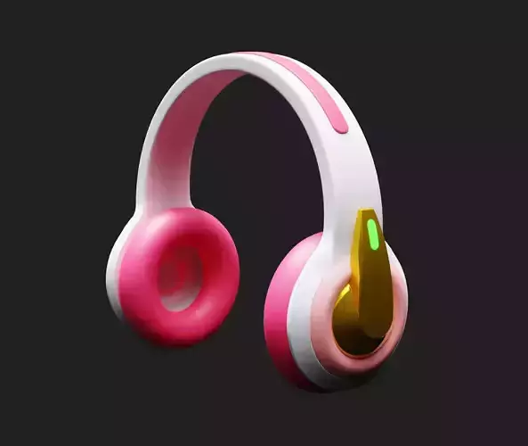 Overwatch Academy DVa Cosplay Headphones 3D print model