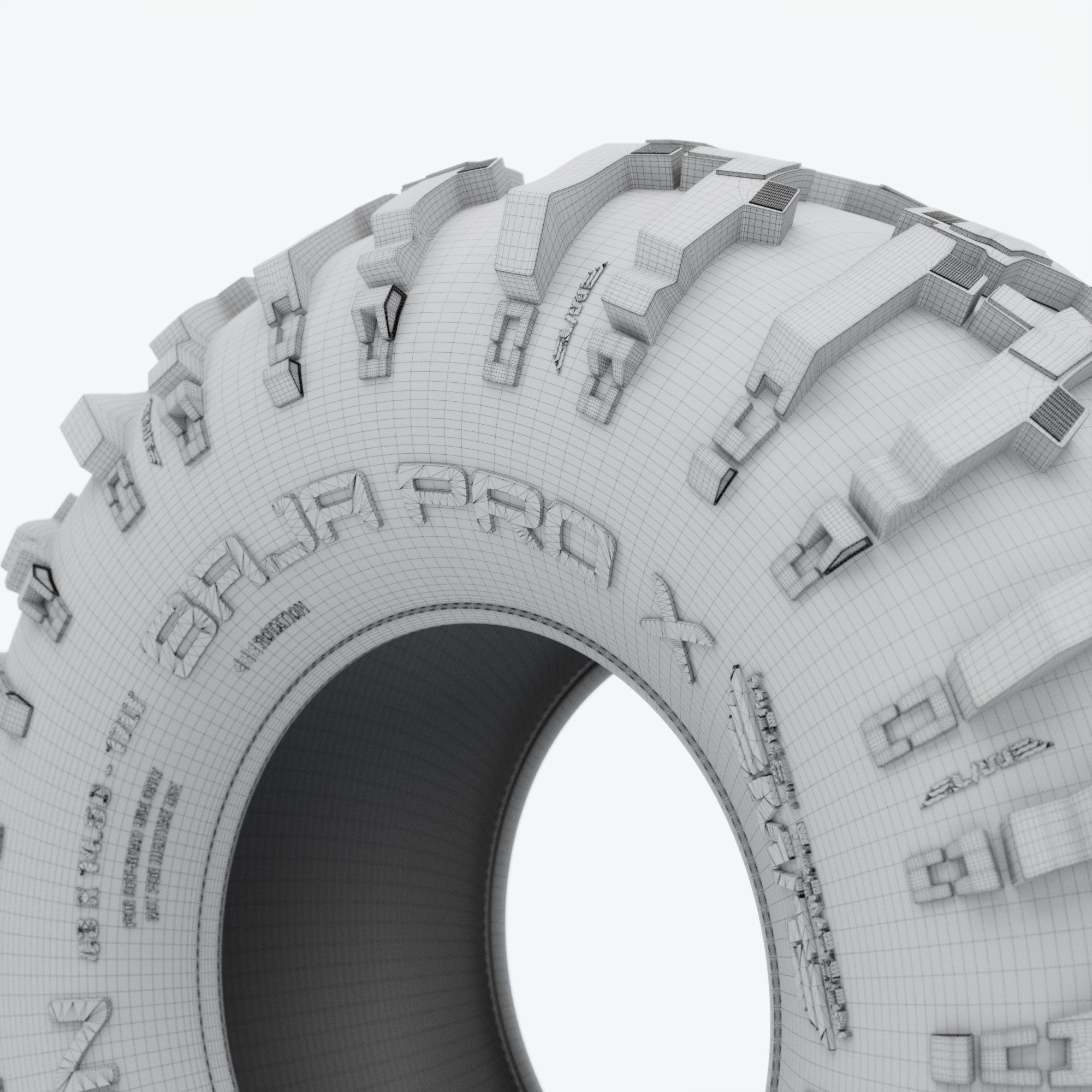 Baja Pro X Offroad Tire 3D model_2