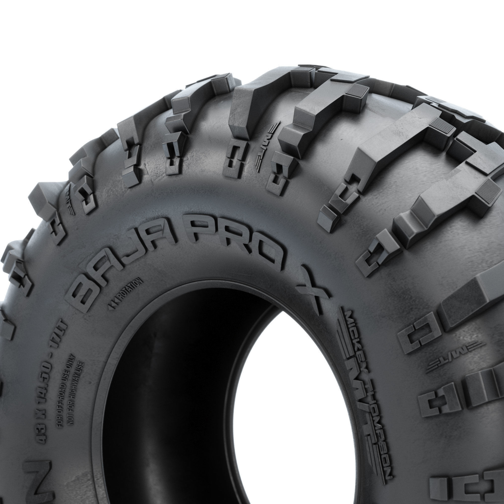 Baja Pro X Offroad Tire 3D model_1