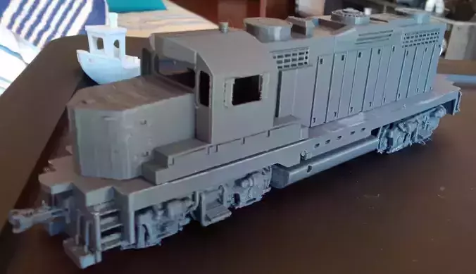 EMD GP20 Diesel Train Locomotive PRINT READY 3D print model