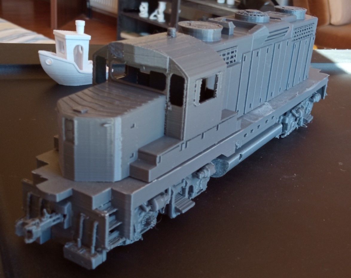 EMD GP20 Diesel Train Locomotive PRINT READY 3D print model_1