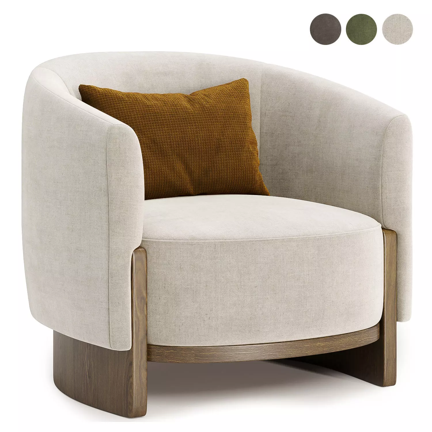HUG Armchair by Parla design 3D model_0