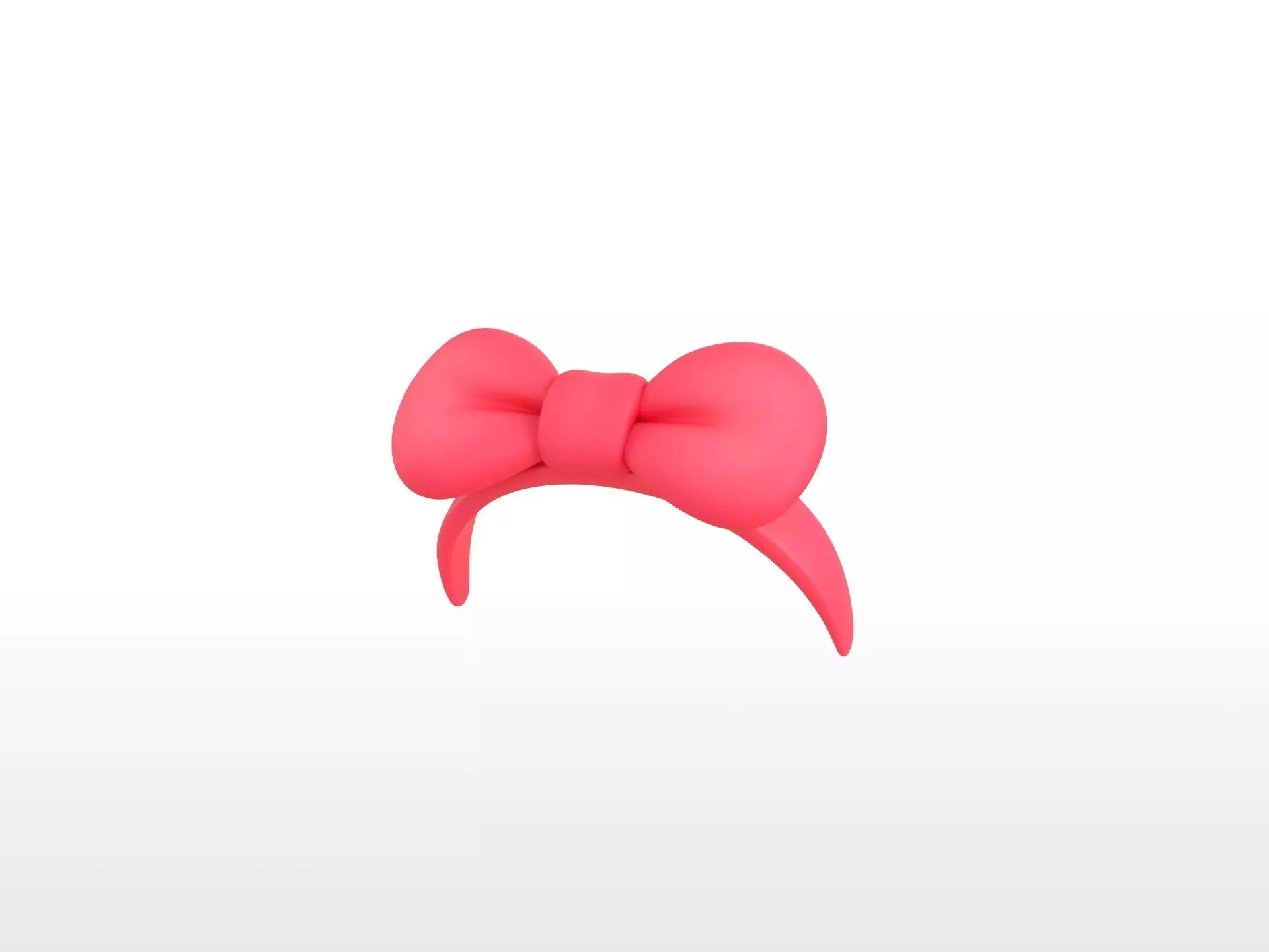 Headband005 Bow Headband 3D model