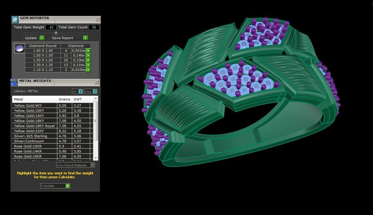 Wedding Engagement Rings 3dm STL OBJ FBX Renders Details 3D print model_5