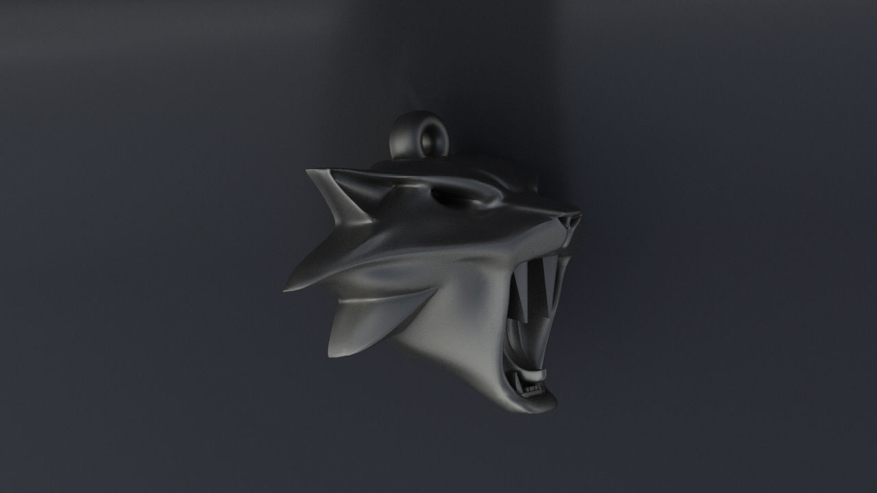 Pendant The Witcher cat Cat-school for CNC or 3D 3D print model_2