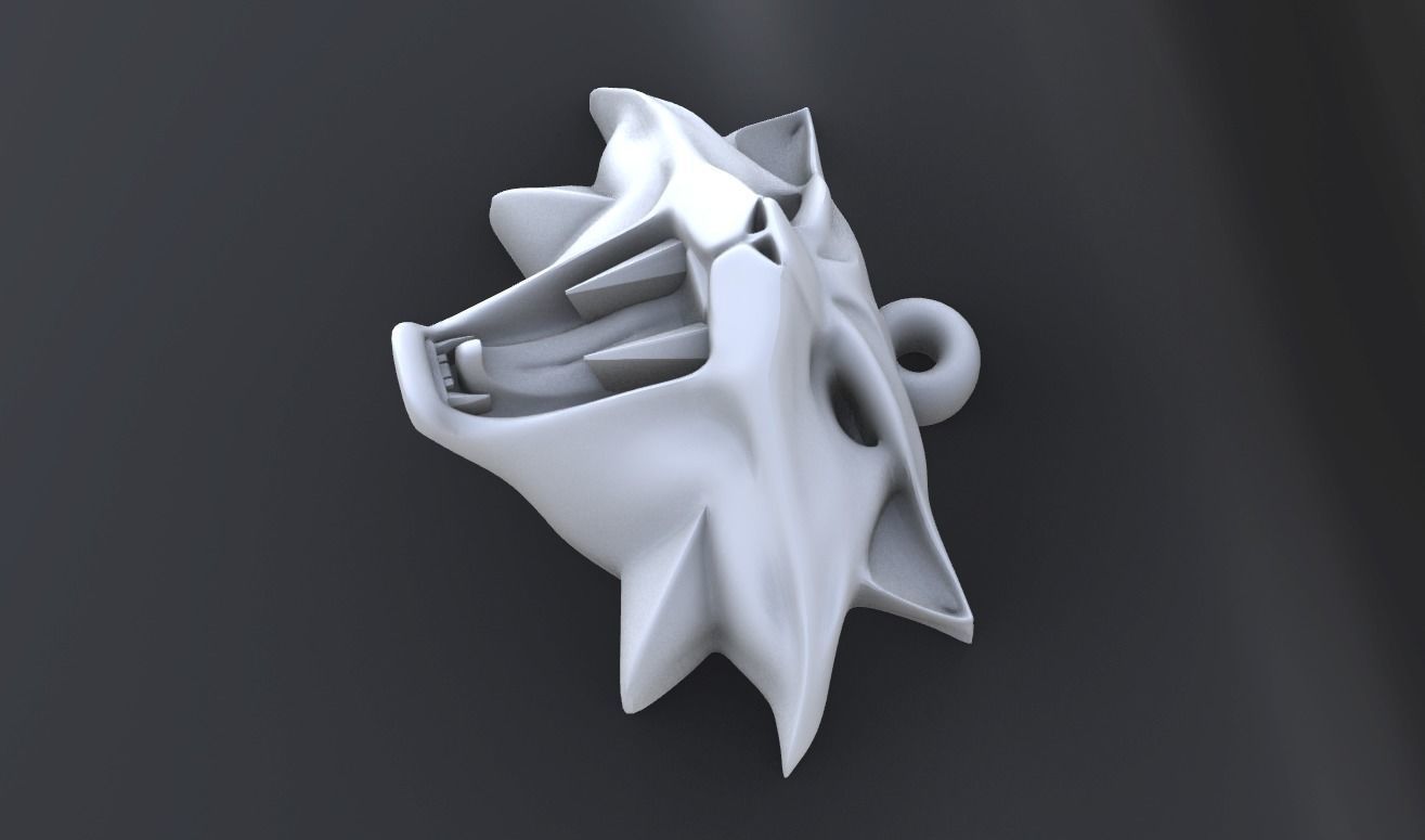 Pendant The Witcher cat Cat-school for CNC or 3D 3D print model_5
