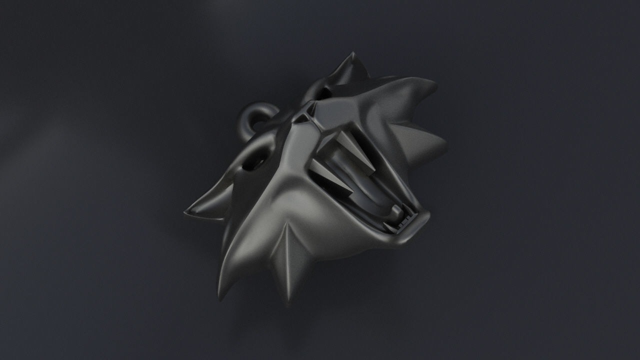 Pendant The Witcher cat Cat-school for CNC or 3D 3D print model_1