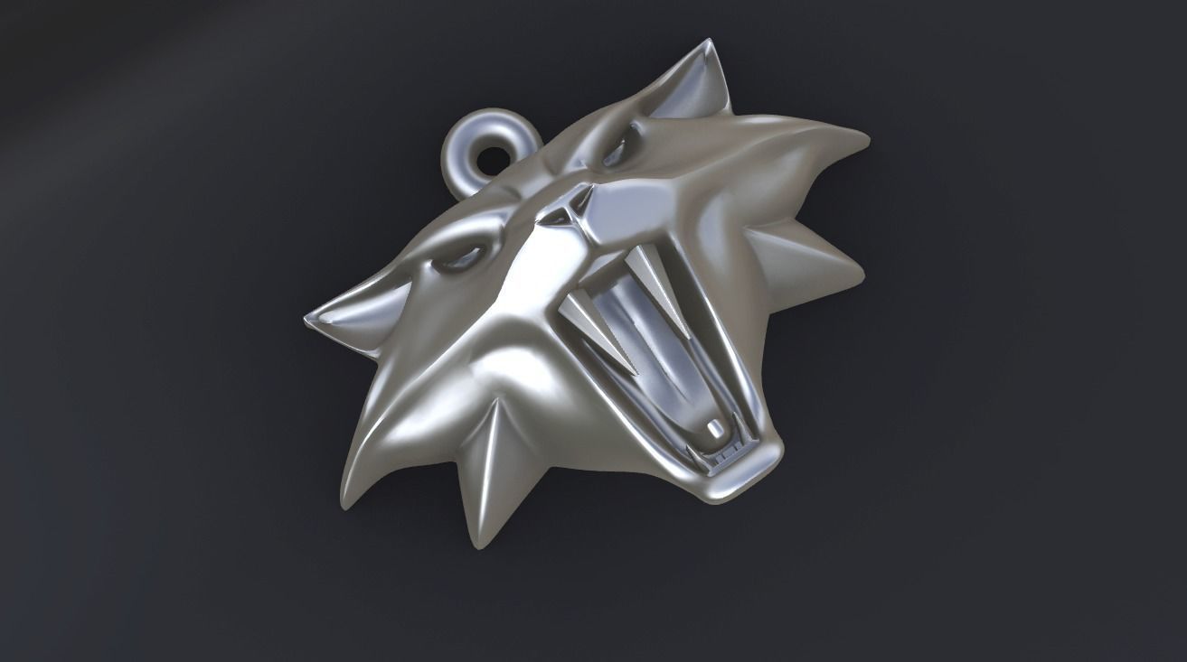 Pendant The Witcher cat Cat-school for CNC or 3D 3D print model_9