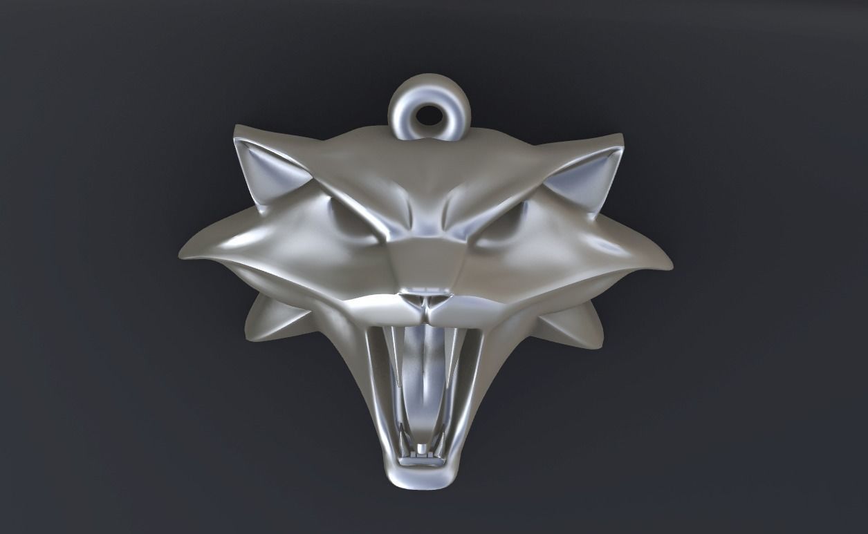 Pendant The Witcher cat Cat-school for CNC or 3D 3D print model_10