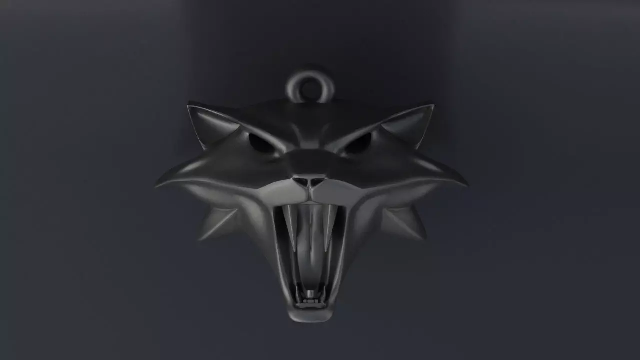 Pendant The Witcher cat Cat-school for CNC or 3D 3D print model_0