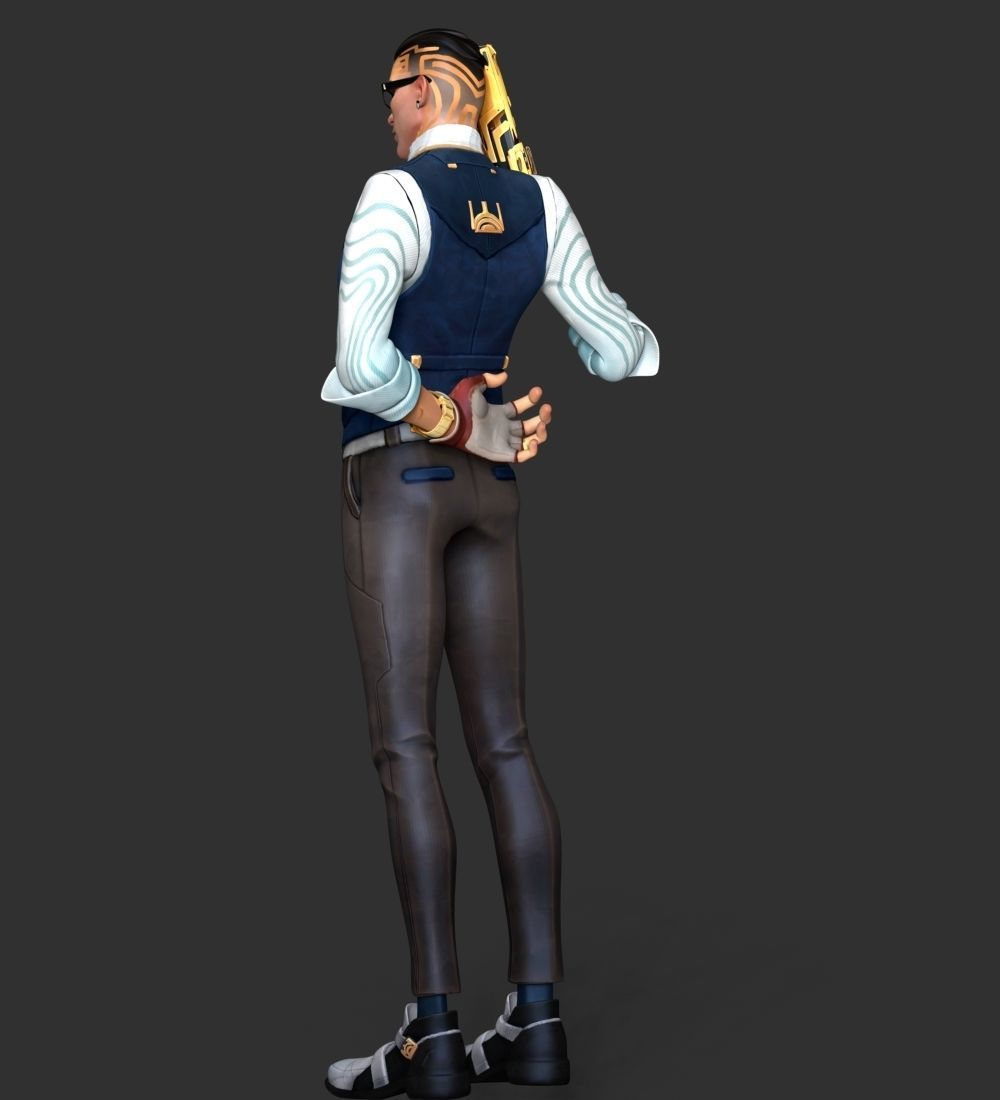 Chamber - Valorant 3D print model_16