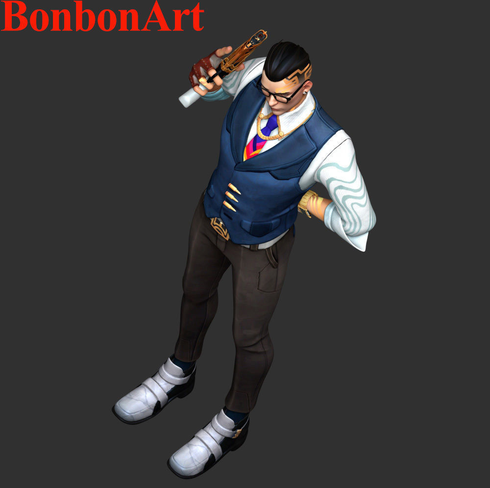 Chamber - Valorant 3D print model_8