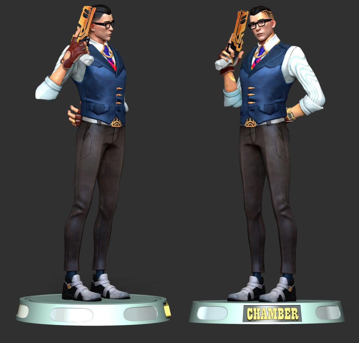 Chamber - Valorant 3D print model_6