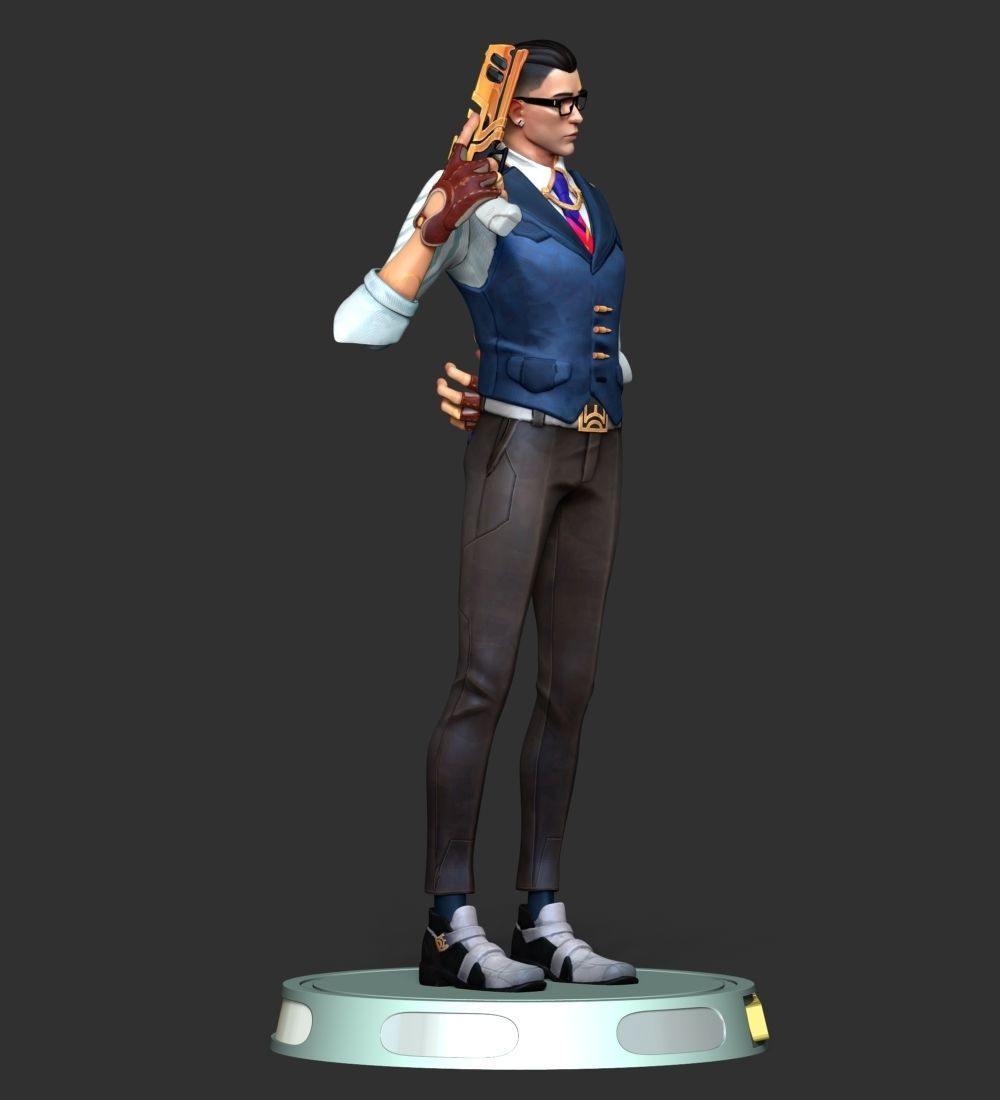 Chamber - Valorant 3D print model_12