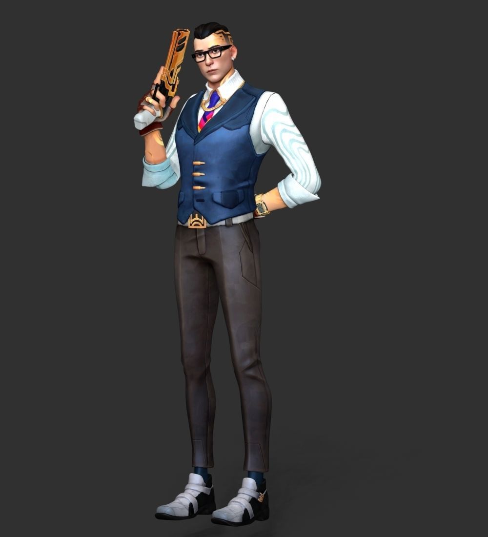 Chamber - Valorant 3D print model_9