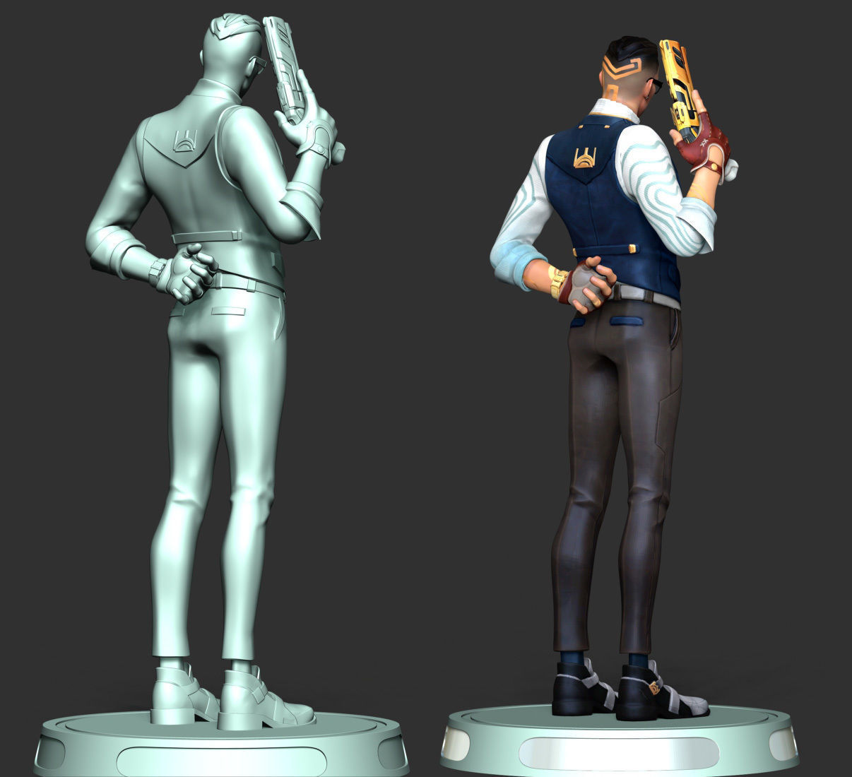 Chamber - Valorant 3D print model_7