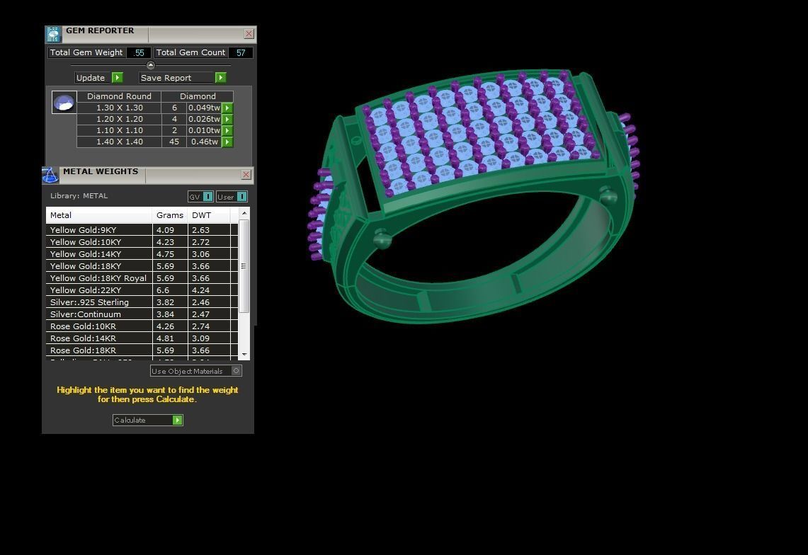 Wedding Engagement Rings 3dm STL OBJ FBX Renders Details 3D print model_5