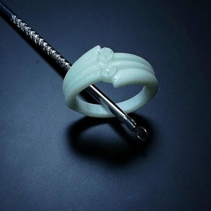 Diamond Ring 3D print model_4