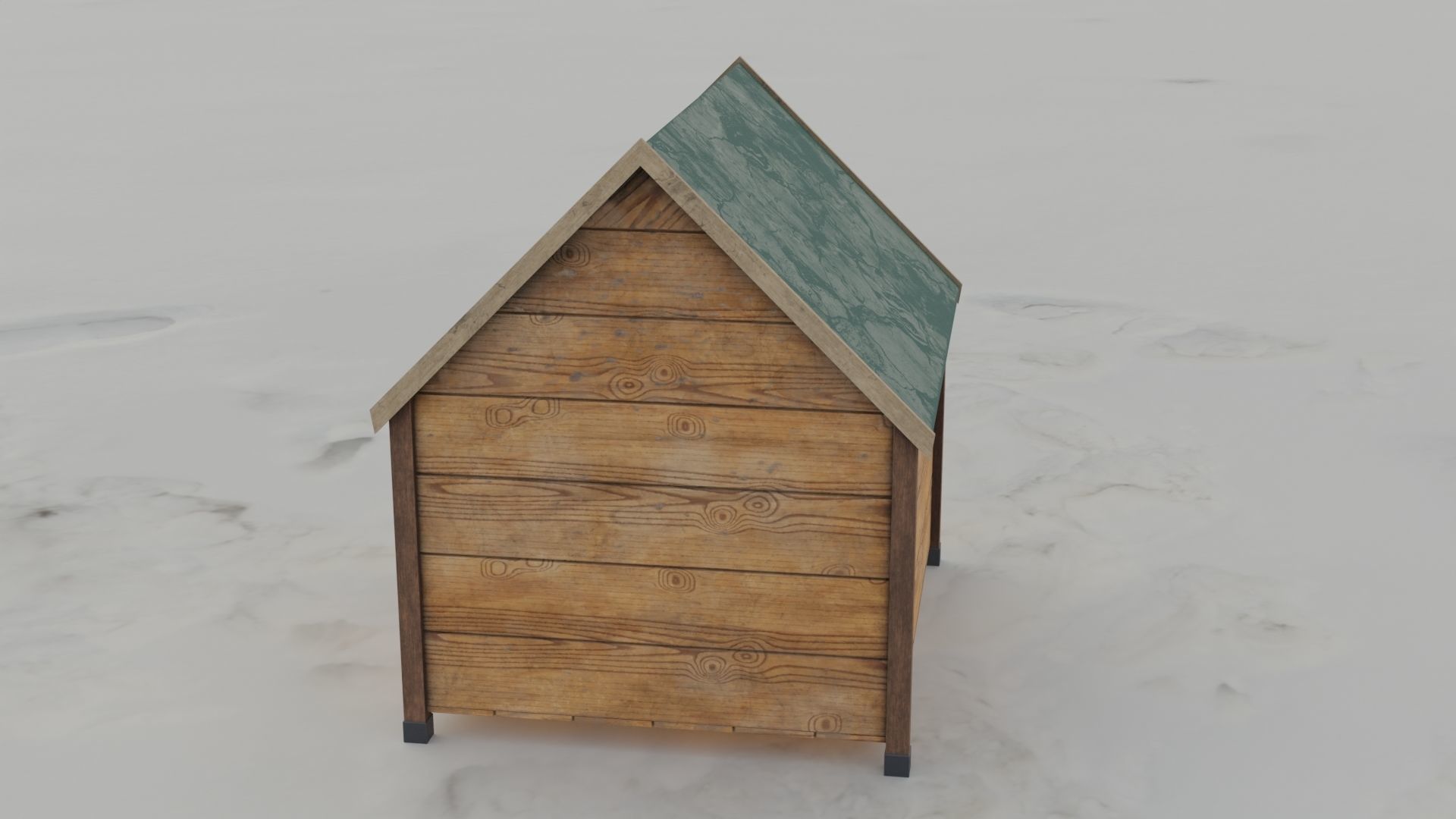 Dog House 3D model Low-poly 3D model_10