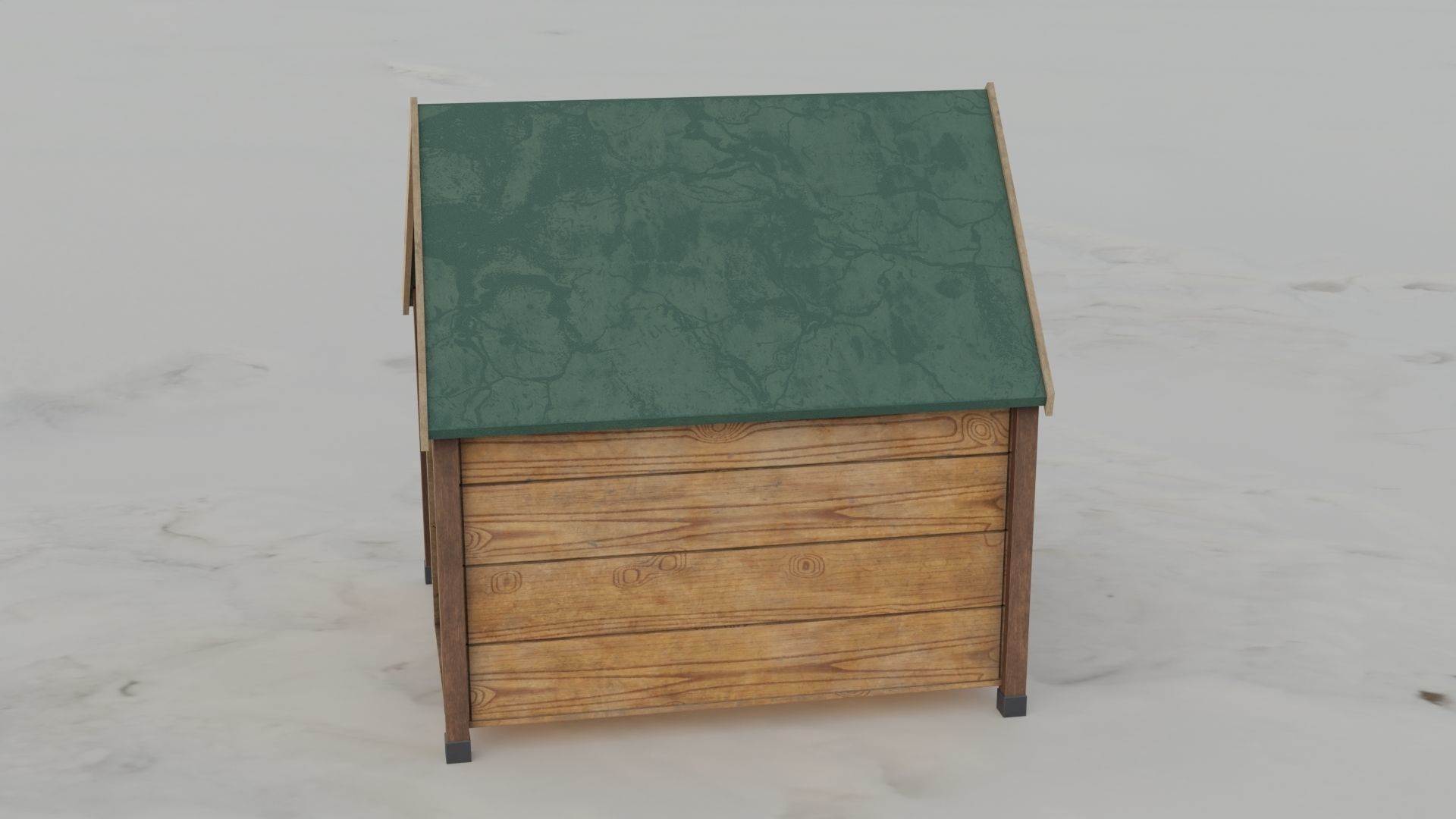 Dog House 3D model Low-poly 3D model_5