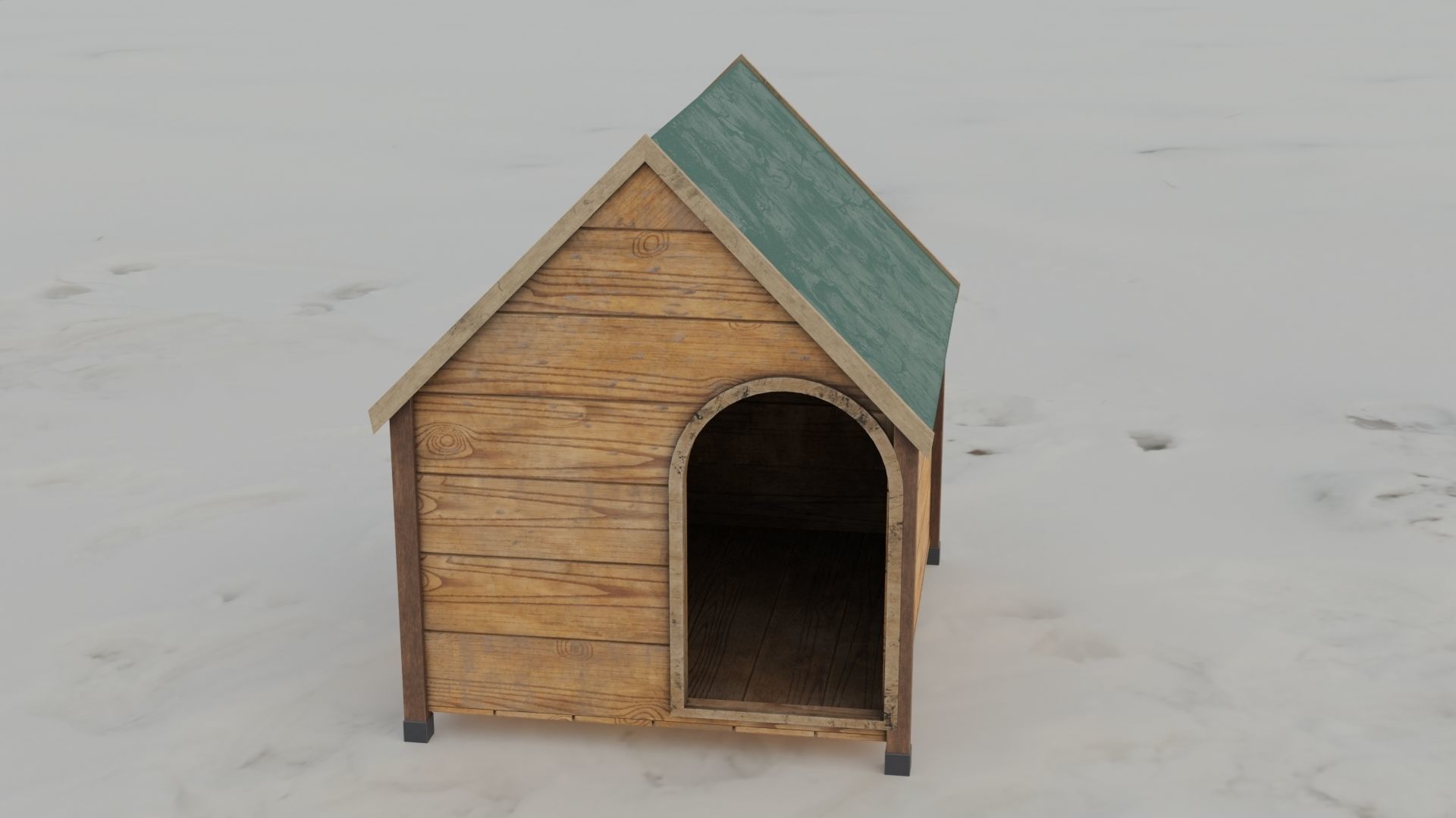 Dog House 3D model Low-poly 3D model_20