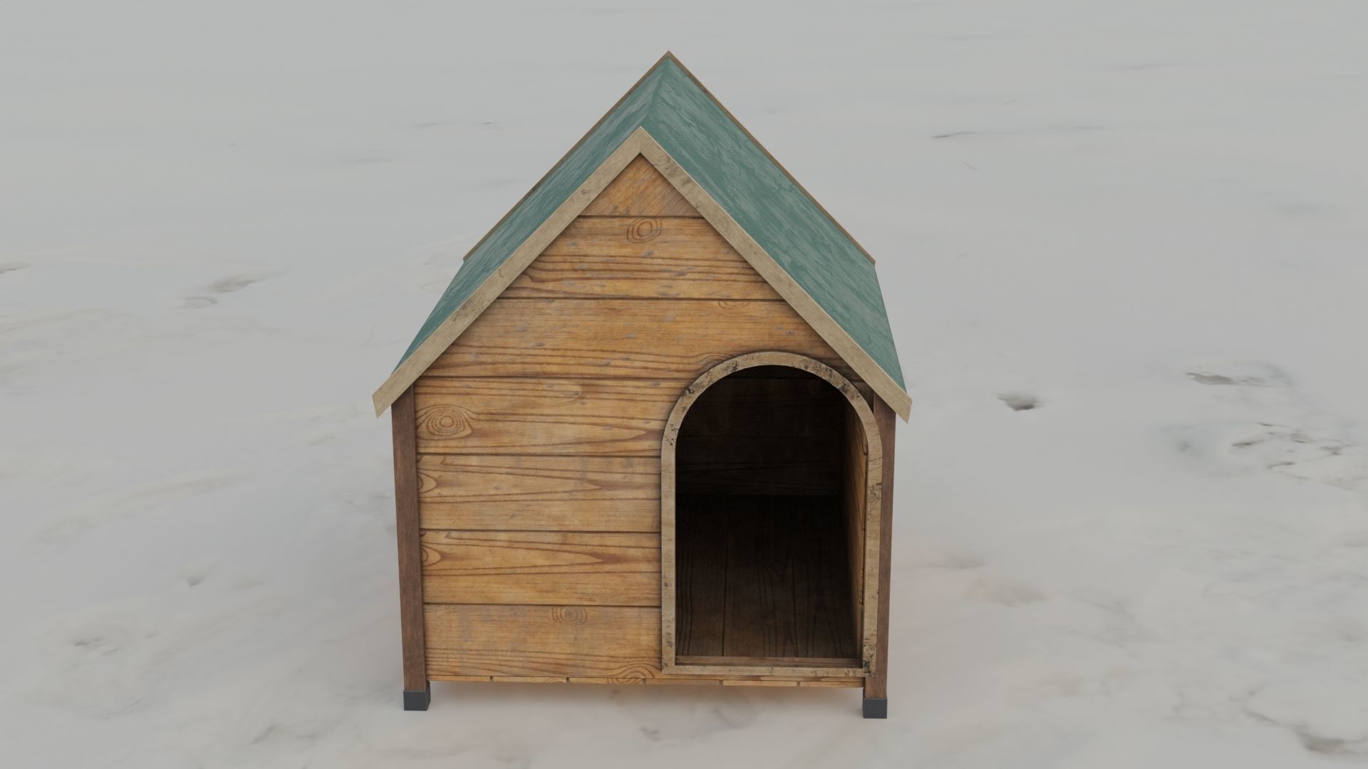 Dog House 3D model Low-poly 3D model_19