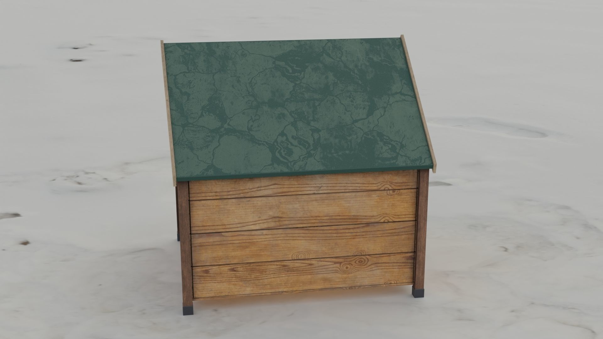 Dog House 3D model Low-poly 3D model_13