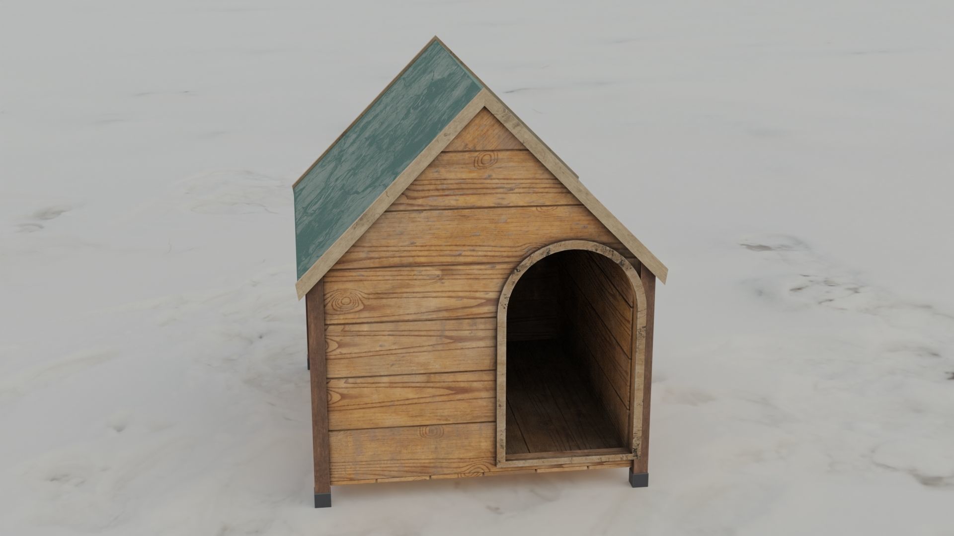 Dog House 3D model Low-poly 3D model_18