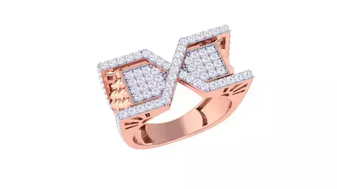 Wedding Engagement Rings 3dm STL OBJ FBX Renders Details