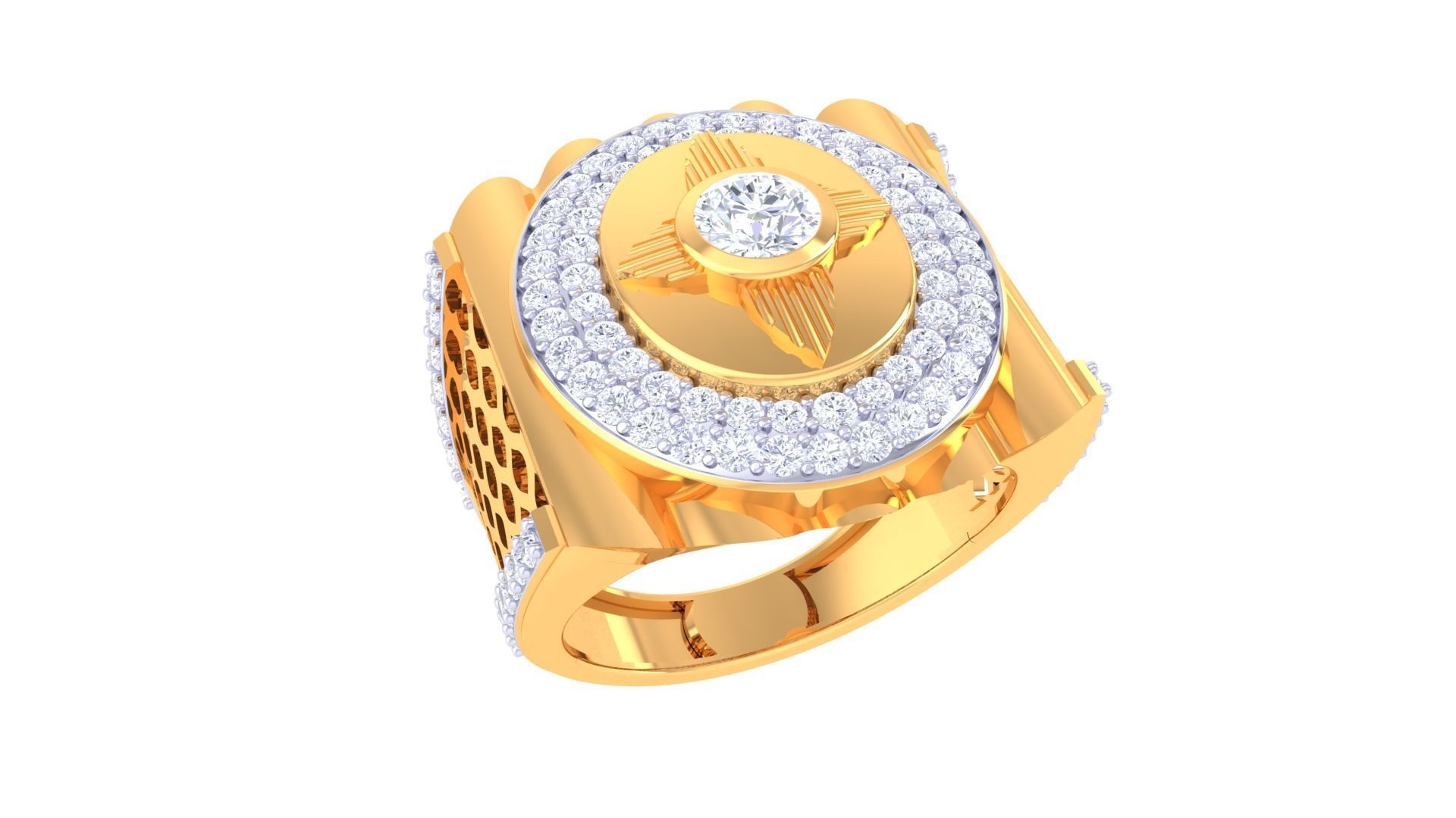 Wedding Engagement Rings 3dm STL OBJ FBX Renders Details 3D print model_2