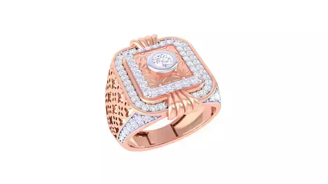 Wedding Engagement Rings 3dm STL OBJ FBX Renders Details