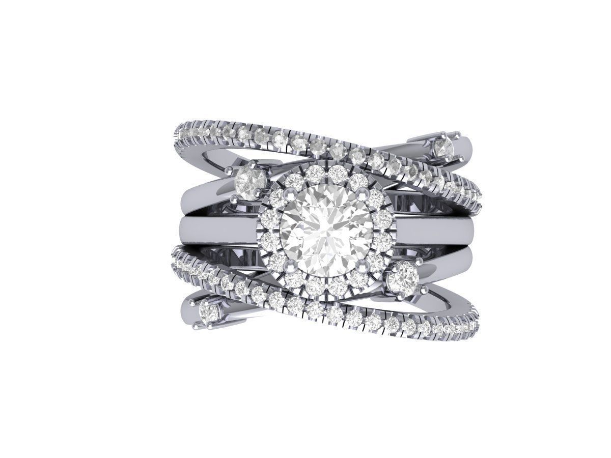 Wedding Ring 3D print model_2