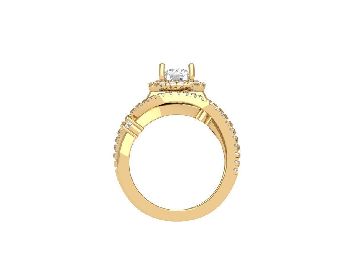 Wedding Ring 3D print model_11