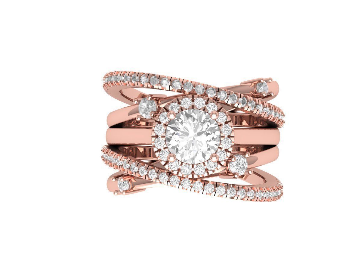 Wedding Ring 3D print model_1