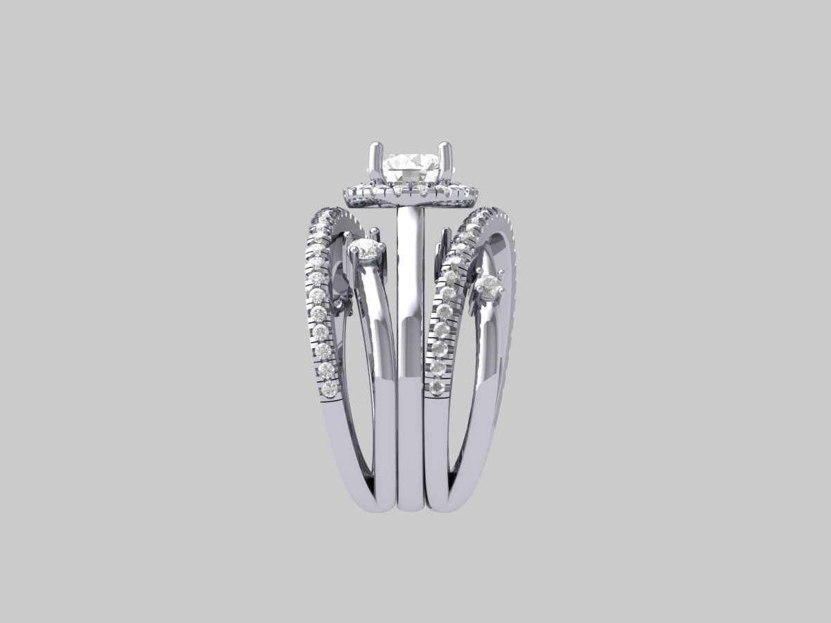 Wedding Ring 3D print model_8