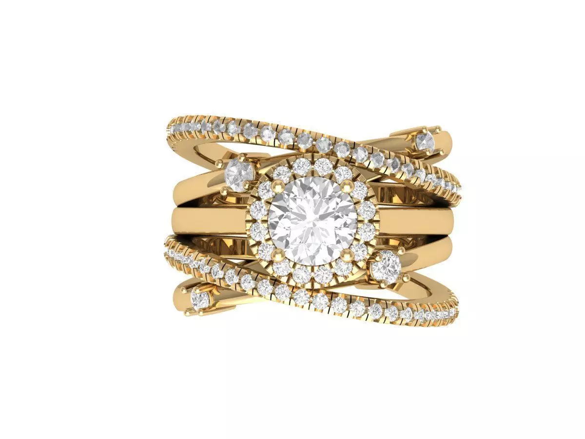 Wedding Ring 3D print model_0