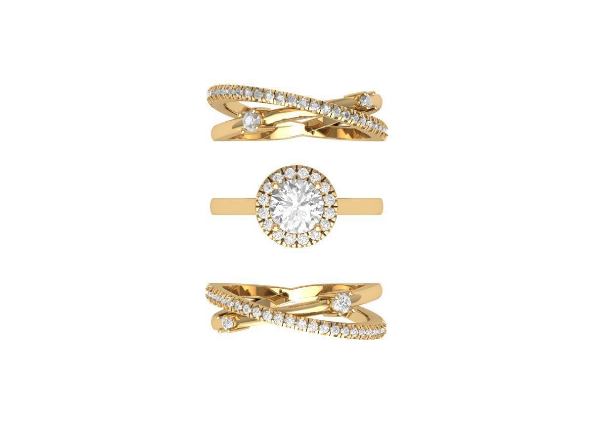 Wedding Ring 3D print model_13