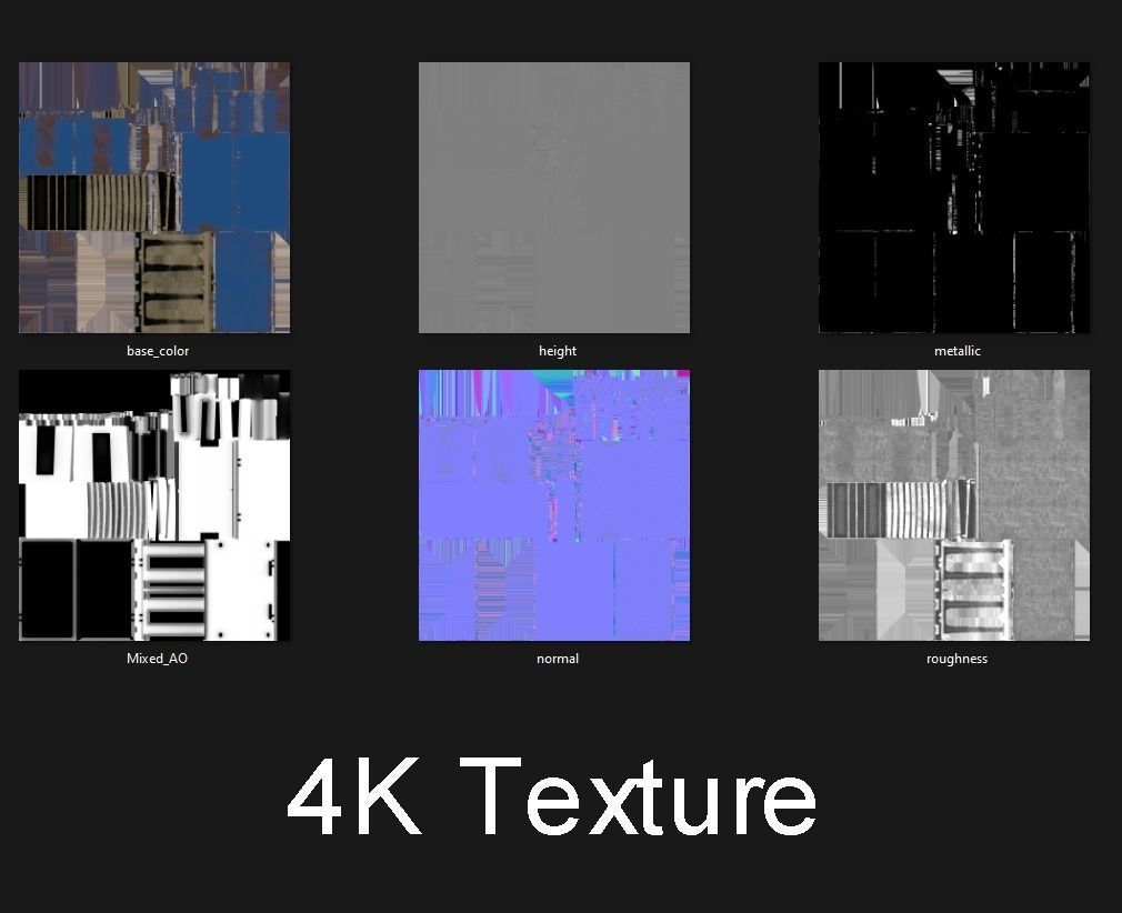 Garbage Container Trash Low-poly 3D model_9