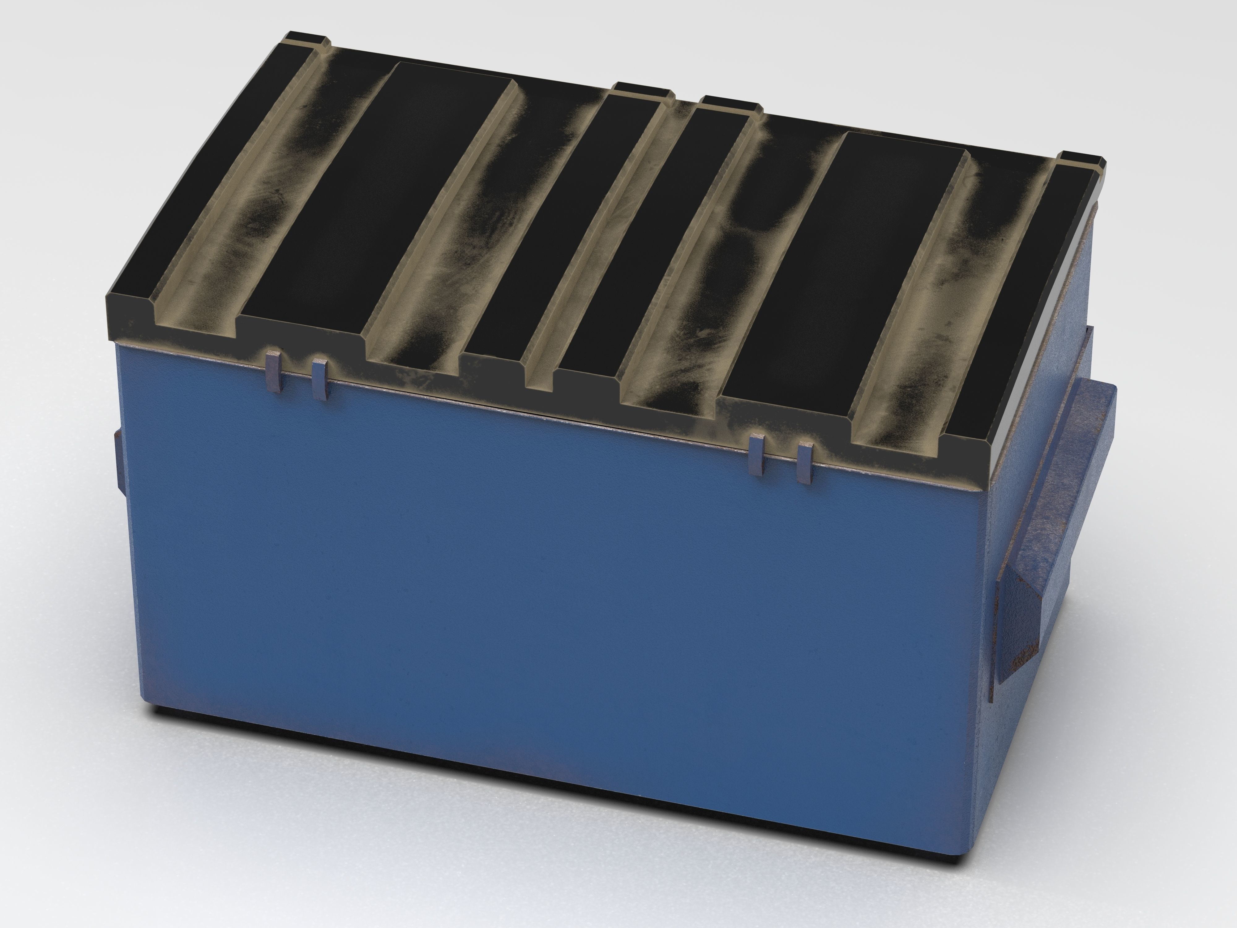 Garbage Container Trash Low-poly 3D model_6