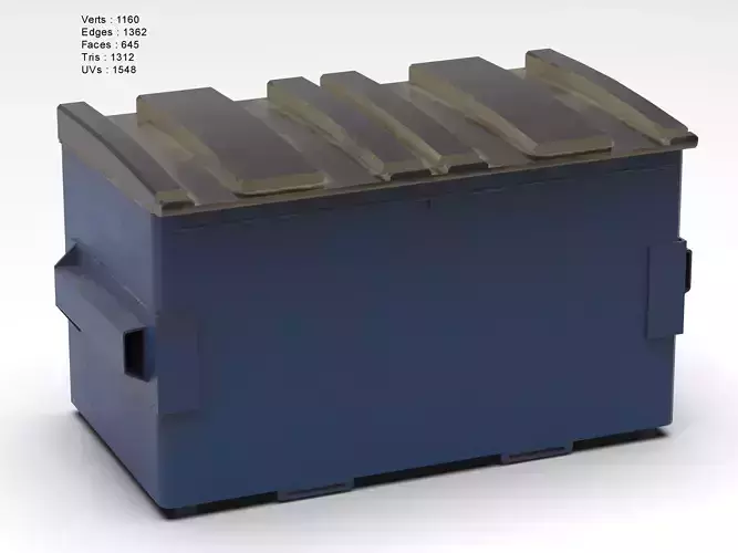Garbage Container Trash Low-poly 3D model