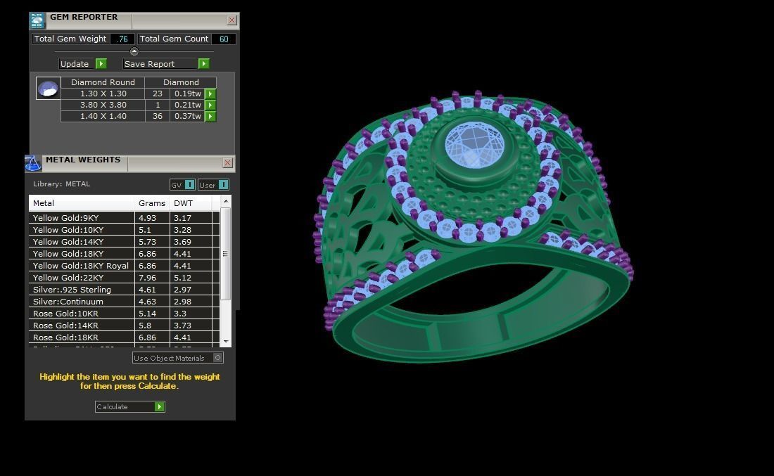 Wedding Engagement Rings 3dm STL OBJ FBX Renders Details 3D print model_5