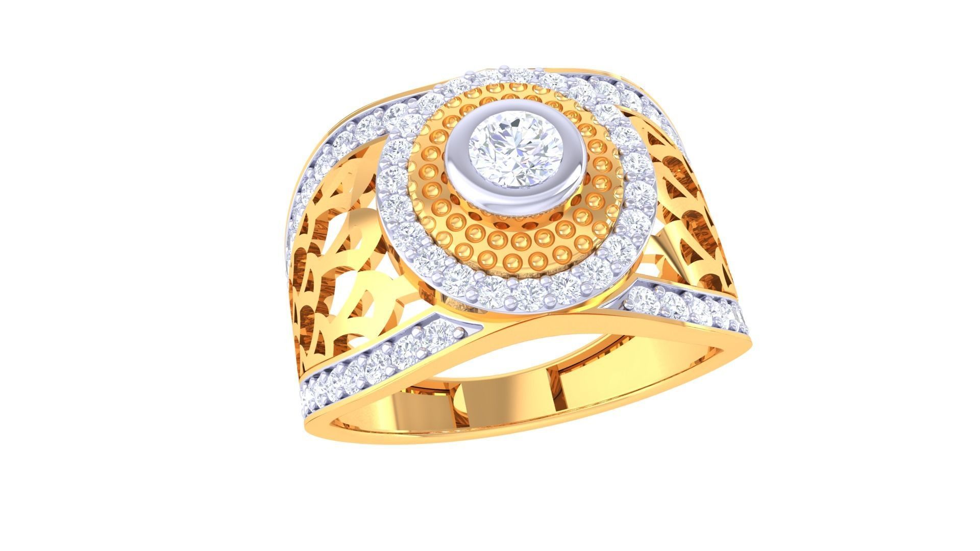 Wedding Engagement Rings 3dm STL OBJ FBX Renders Details 3D print model_2