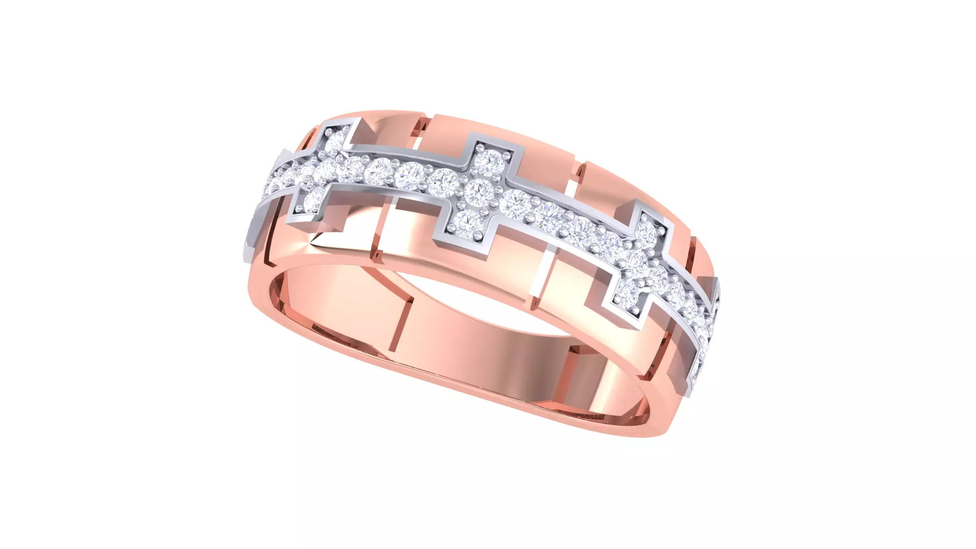 Wedding Engagement Rings 3dm STL OBJ FBX Renders Details 3D print model_0