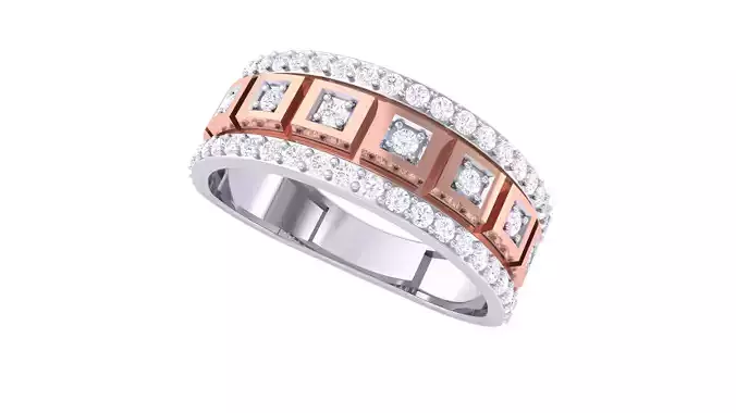 Wedding Engagement Rings 3dm STL OBJ FBX Renders Details