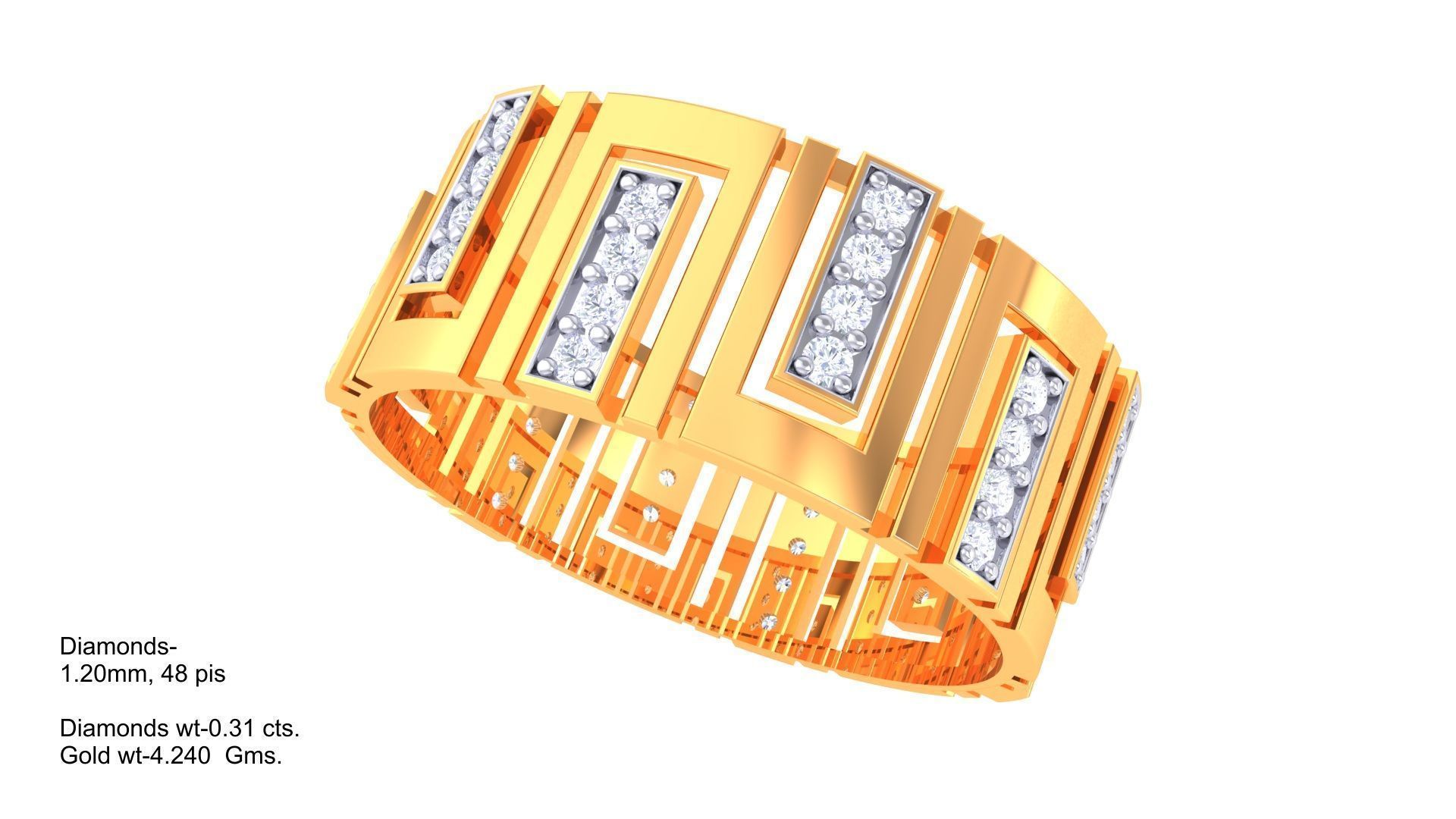 Wedding Engagement Rings 3dm STL OBJ FBX Renders Details 3D print model_1