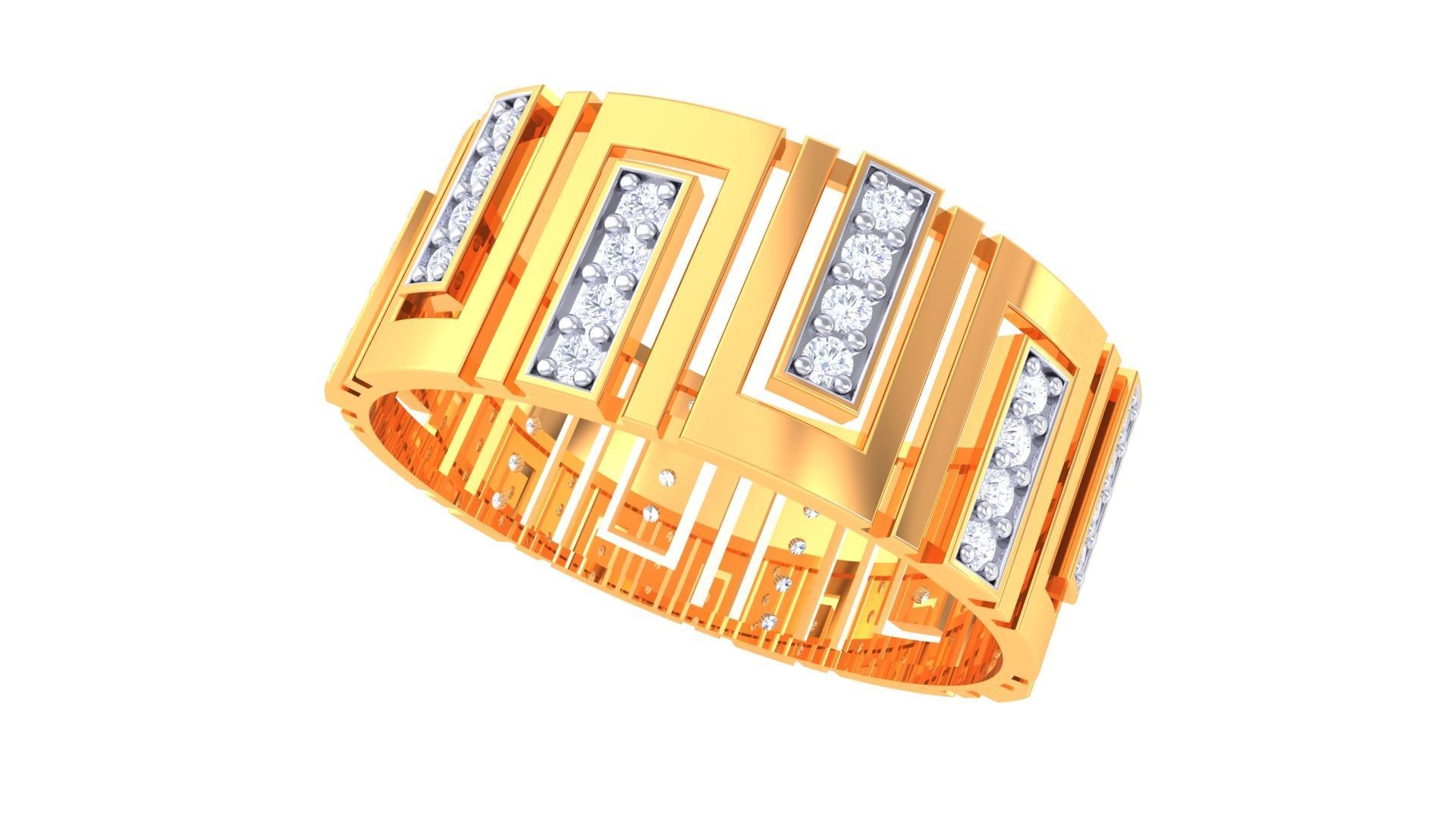 Wedding Engagement Rings 3dm STL OBJ FBX Renders Details 3D print model_2