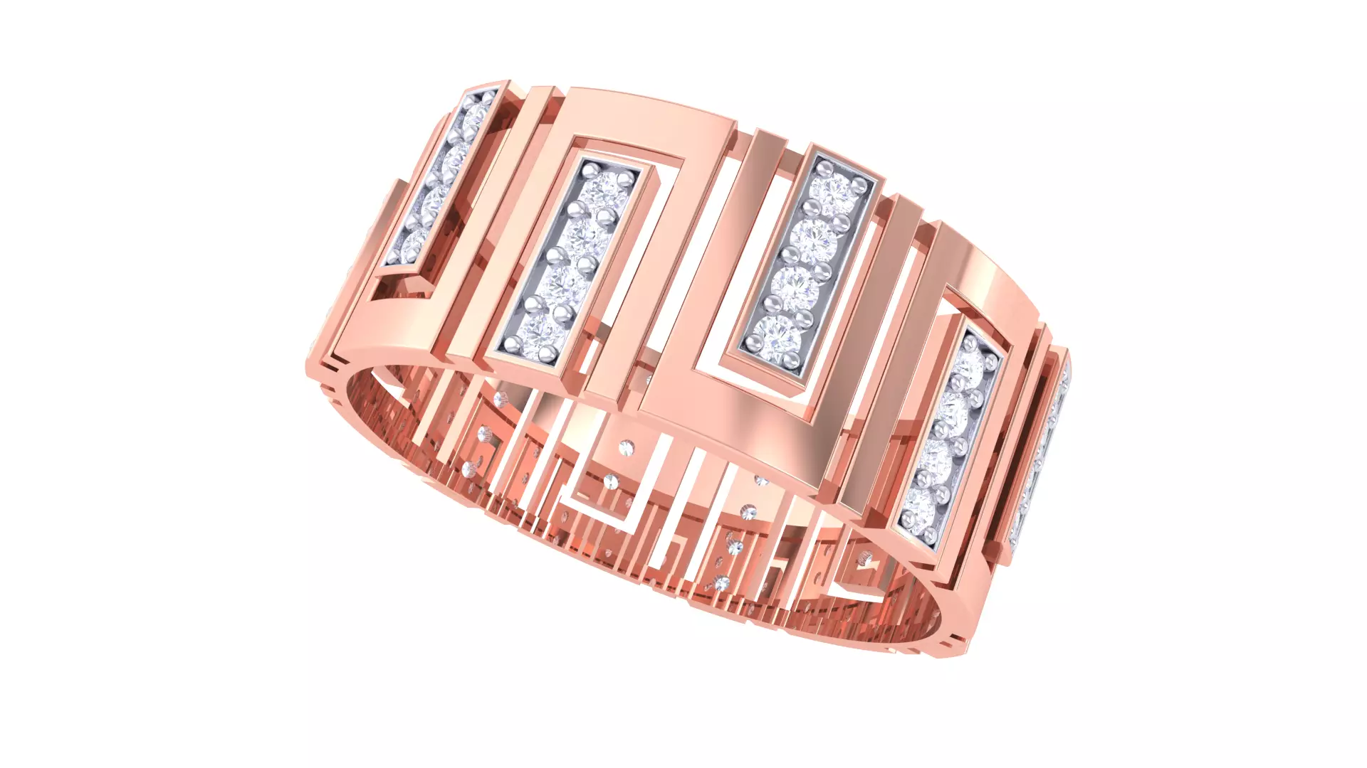 Wedding Engagement Rings 3dm STL OBJ FBX Renders Details 3D print model_0