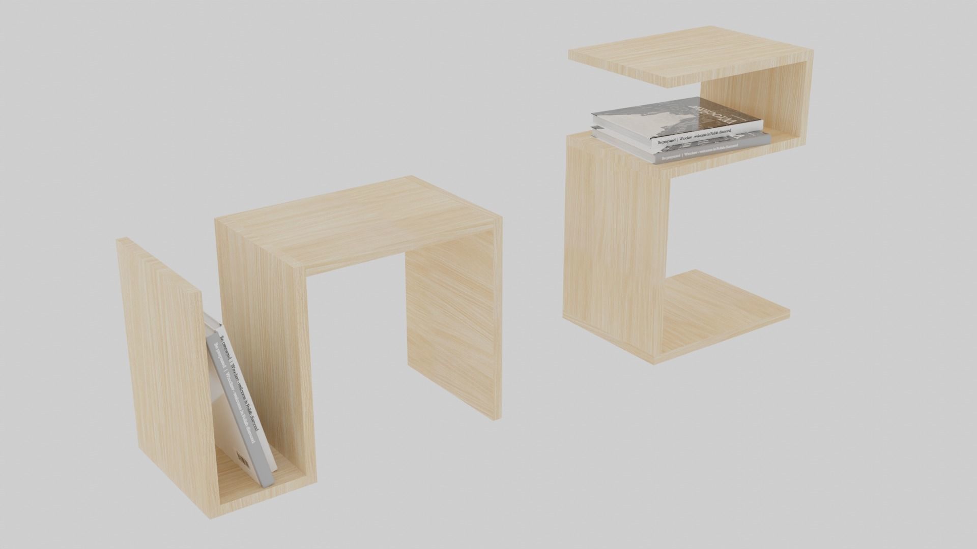 Sofa side table Coffee side table 3D model_2